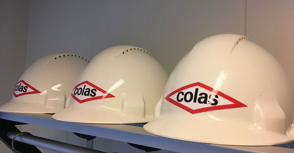 Colas Denmark A/S helmets